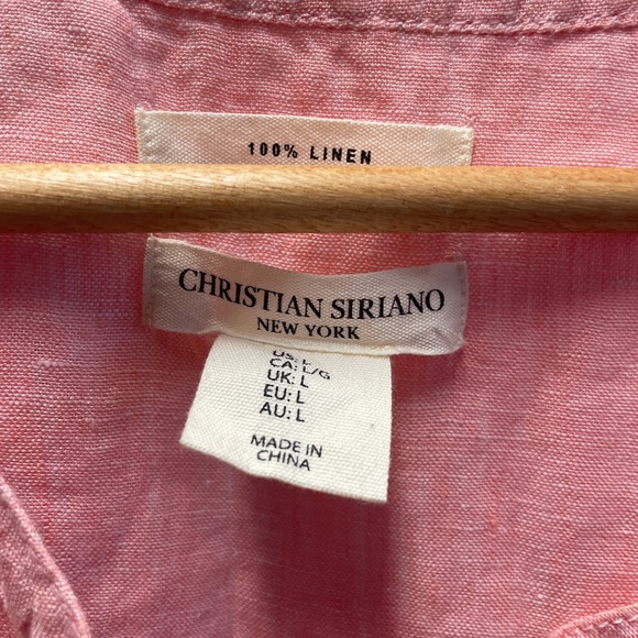 Pink Sleeveless Button-Up Top - Picture 3 of 3